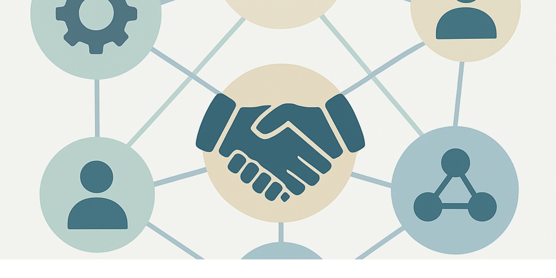 Symbolischer Händedruck